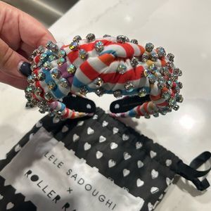 Lele Sadoughi x Roller Rabbit Beaded & Crystal Knotted Headband